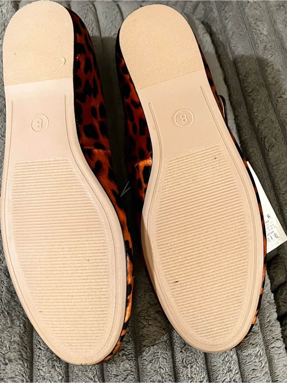 a new day Leopard-Print Mary Jane Flats in Orange and Black